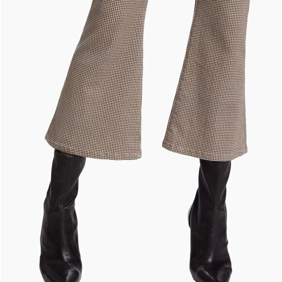 New Frame Le Crop Flare Houndstooth Stretch Jeans Size 26 - Picture 8 of 16